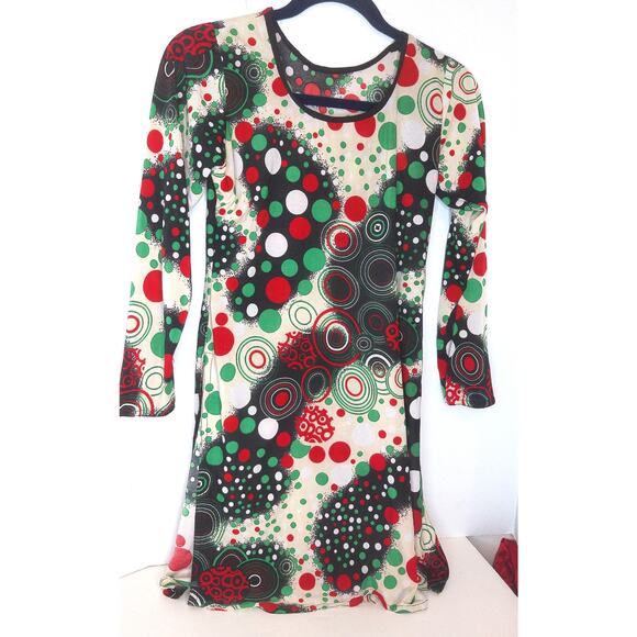 Vintage Nylon Psychedelic Abstract Tunic READ - Picture 1 of 6